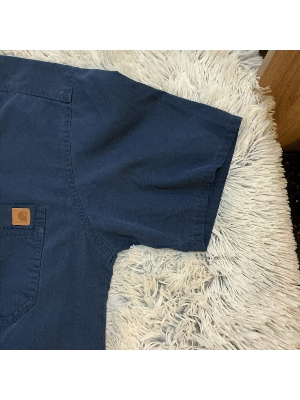Men's Carhartt Blue Short Sleeve Scrub Top Size M - Picture 4 of 14